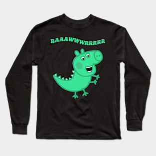 peppa dino Long Sleeve T-Shirt